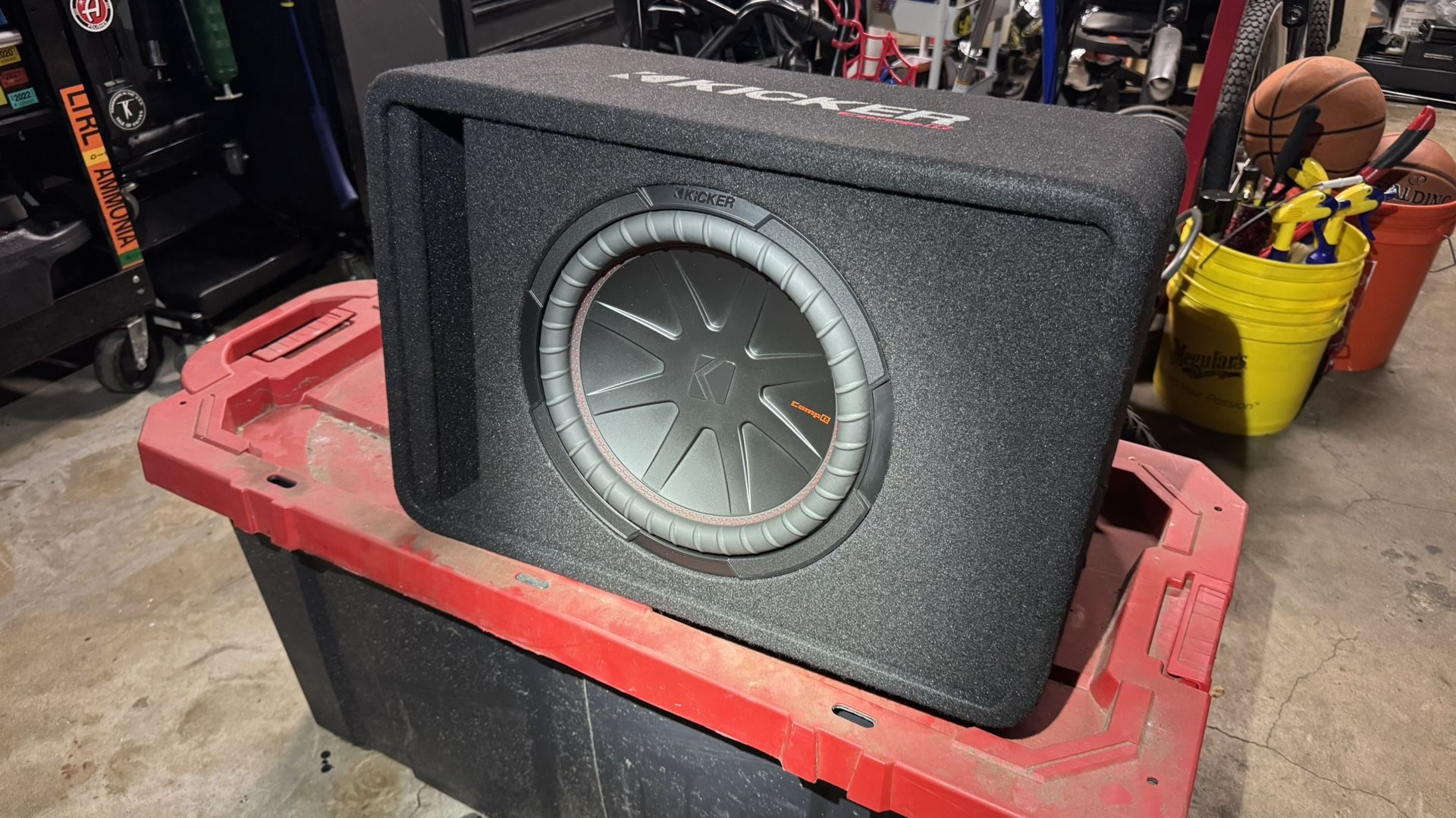 Kicker 48VCWR122 Ported enclosure with 12" CompR® subwoofer