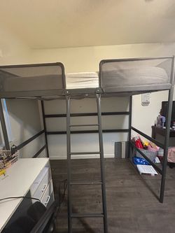 FREE•grey used loft bed