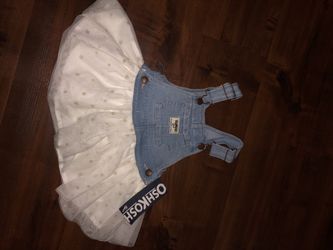 Oshkosh baby girl overall dress 12 months