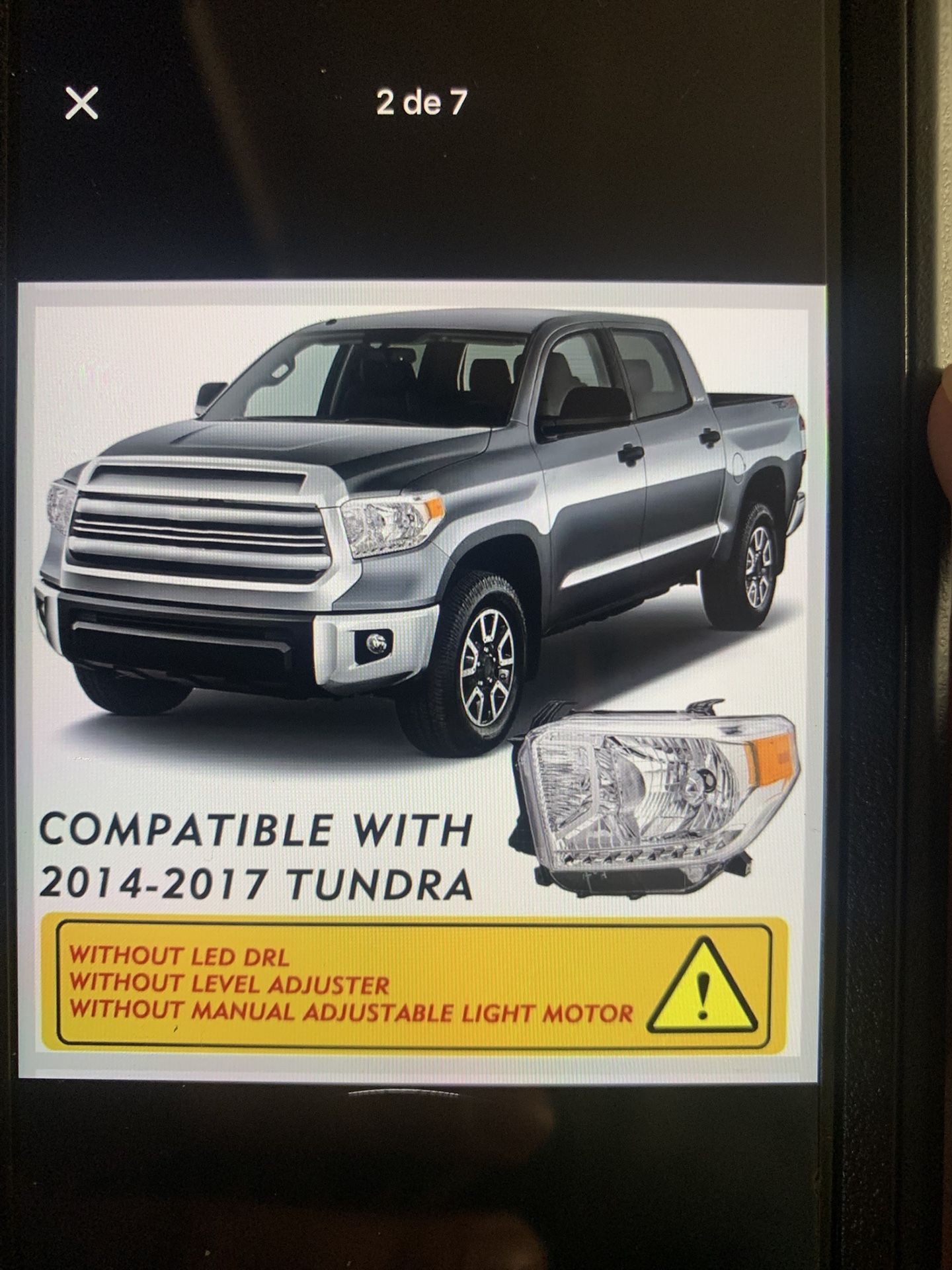 Toyota Tundra Headlights 2014-2017