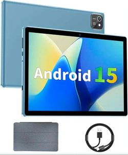Tablet 10 inch Android 15 Tablets, 12GB RAM 64GB ROM 1TB Expand, Quad-Core Processor,