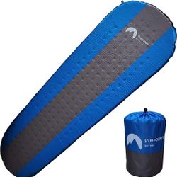 Self Inflating Sleeping Pad for Camping - Effortless Inflating – Support Good Sleep with 1.5 inch Thick Foam Inside Waterproof and Insulated Padding