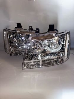 2007 to 2014 Chevy Tahoe LED DRL HeadLights faros focos luces micas