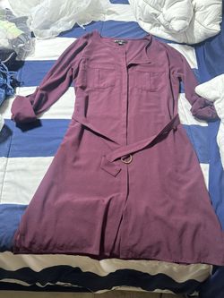 burgundy dress