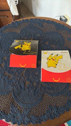 McDonald's Pokémon Pikachu Happy Meal Card Packs