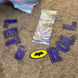 Batman Table Cloth And Banner