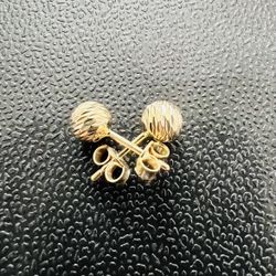 10K Yellow Gold Earrings For Wedding 