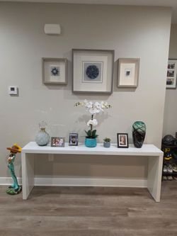 IKEA Malm Console Entryway Sofa Table, White