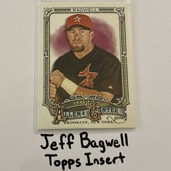 Jeff Bagwell Houston Astros Hall of Fame 1st Baseman Topps Short Print Insert Card. SP330.