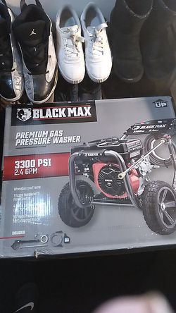 Black max premium gas pressure washer obo