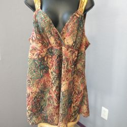 2x multicolored fancy tank top by mixx it woman
