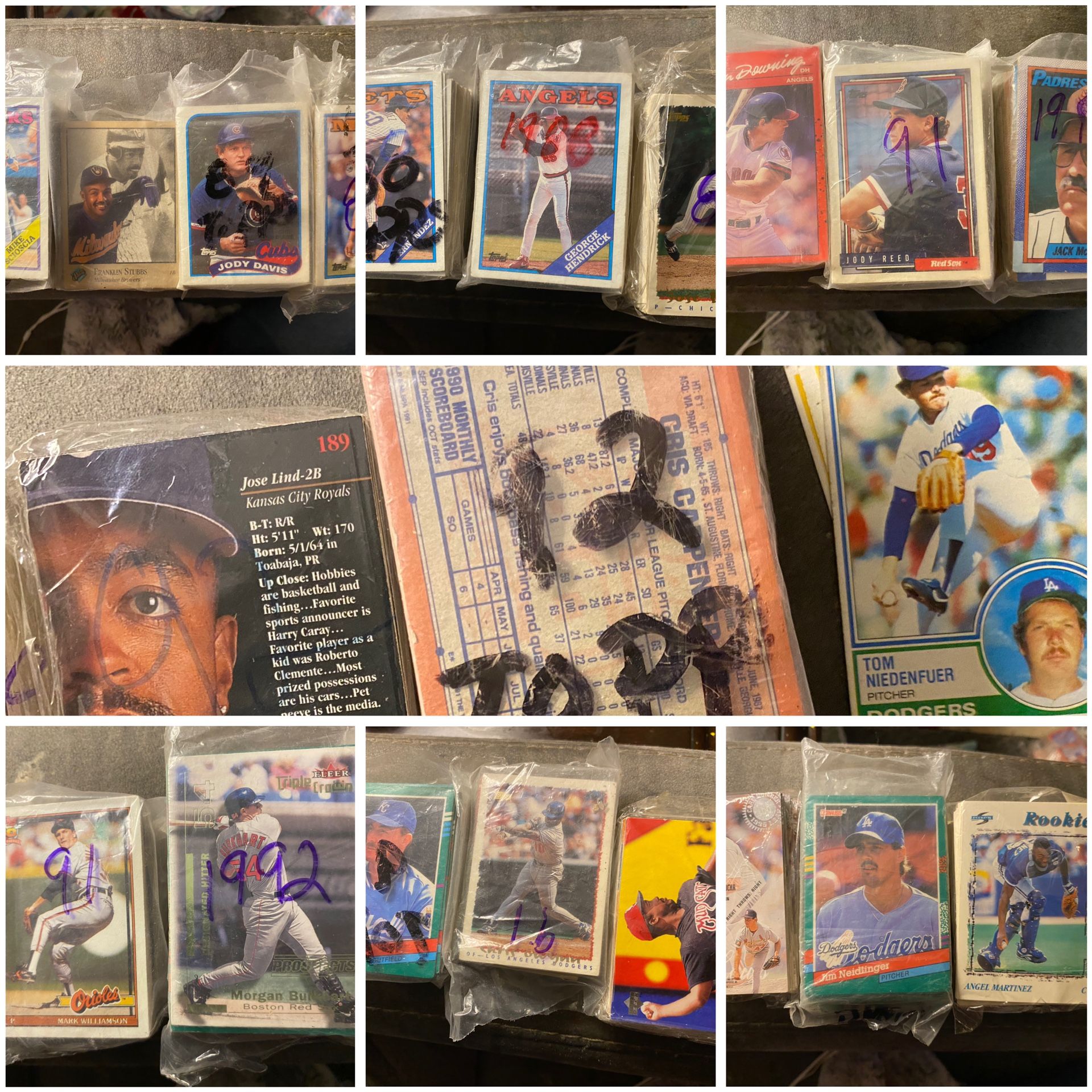 Baseball cards 80s-90s