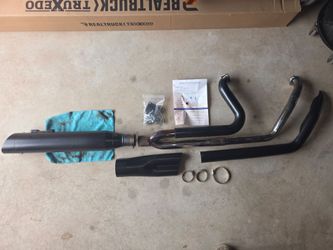 SHARKROAD Motorcycle 2-into-1 Exhaust Pipe System