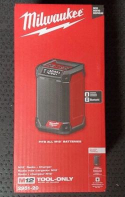 New Milwaukee M12 Radio + Charger (2951-20) - Brand New In Box
