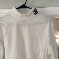 Supreme north face turtle neck white (small)