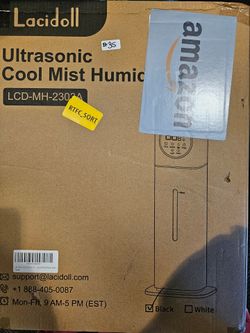 Lacidoll Ultrasonic Cool Mist Humidifier Black