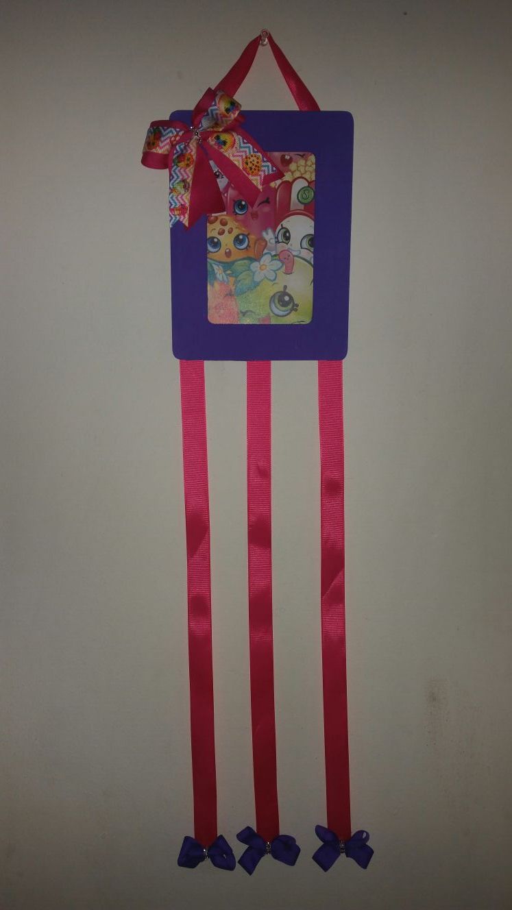 Shopkin birthday mum & bow holder