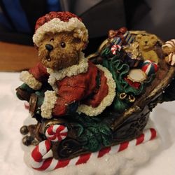 2003 Boyds Bear Ho Ho Kringlebeary With Otto 