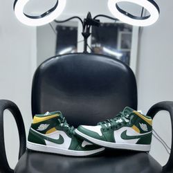 Jordan 1 Mid Sonics (2021) With box/ Worn Sizel 11.0M