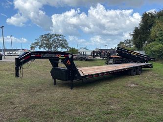 Rawmaxx 8.5 x 40 Gooseneck Flatbed Equipment Trailer 20k