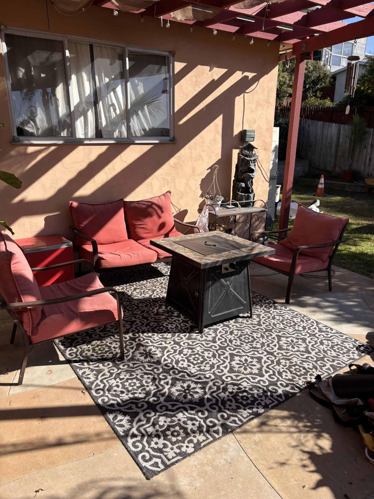 Outdoor propane, fire pit