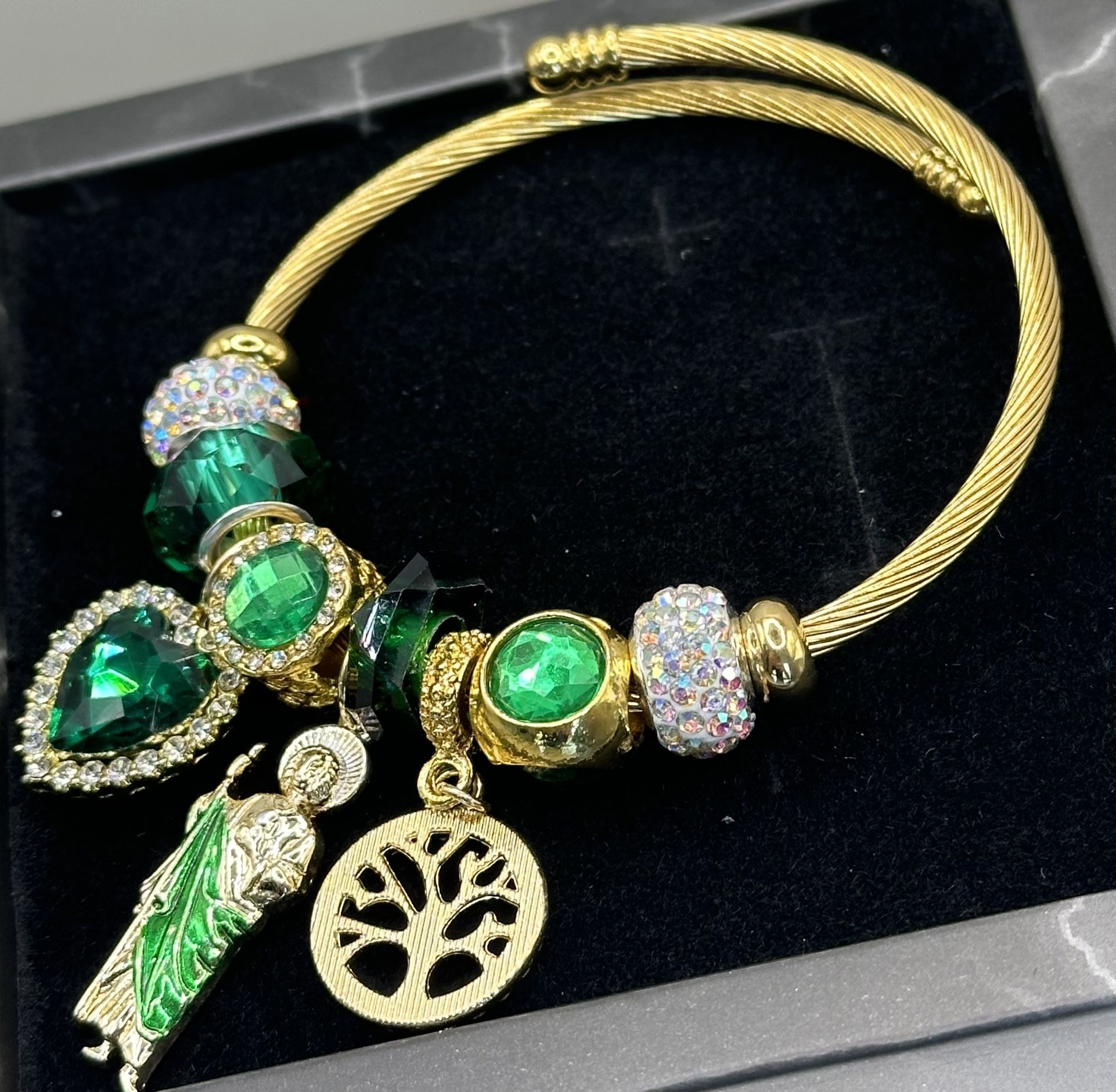 Gold-plated San Judas adjustable Bracelet For Women 