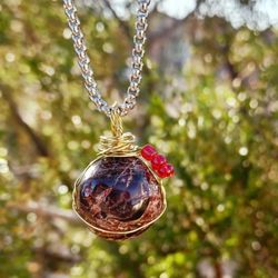 NEW UNIQUE GARNET JANUARY AND AQUAMARINE MARCH GEMSTONES BIRTHSTONES JEWELRY