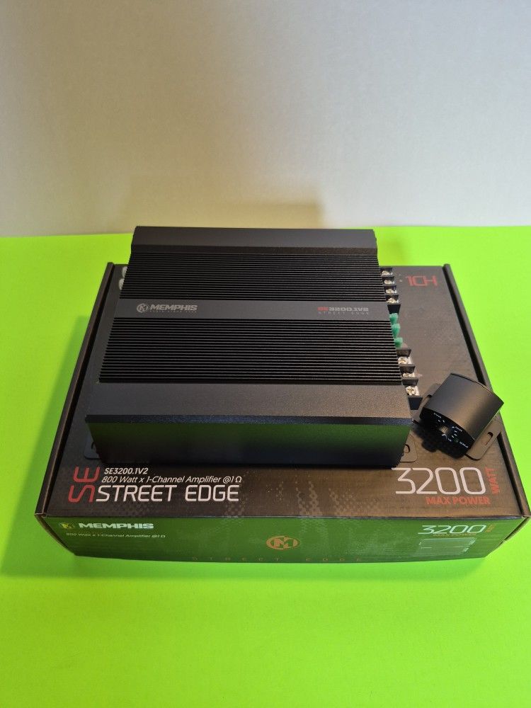 MEMPHIS 3200 WATTS MONOBLOCK 1 OHM STABLE BUILT IN CROSSOVER WITH BASS CONTROL CAR AMPLIFIER ( BRAND NEW PRICE IS LOWEST INSTALL NOT AVAILABLE)