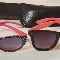2 Nice Pair Sunglasses With Pink & Black Color 