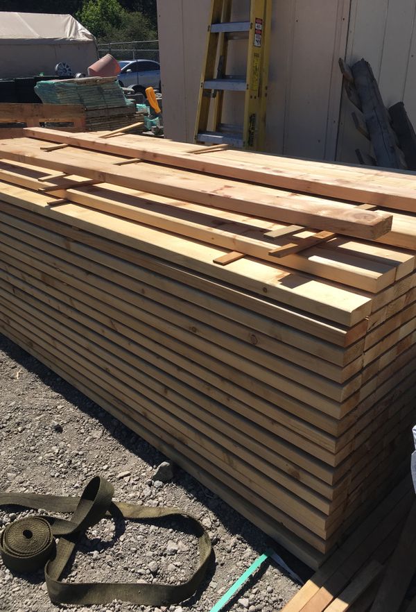 Cedar 2x4x8 premium fence rails for Sale in Olympia, WA 