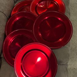 Red Charger Plates 
