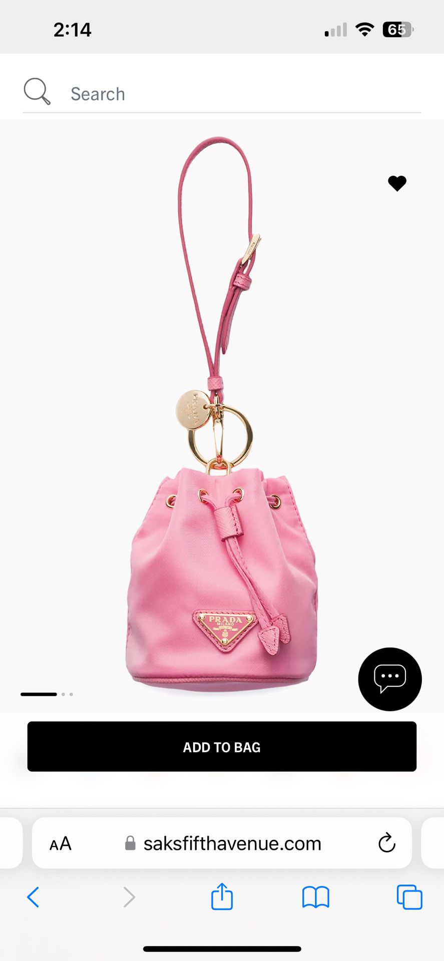 Pink Re-nylon Mini Bag