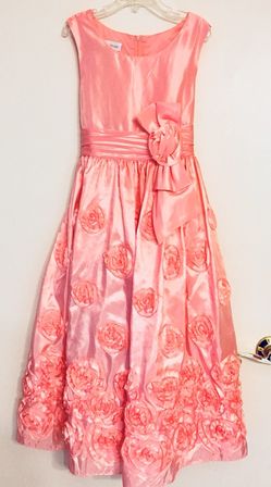 Beautifully detailed girls party dress.