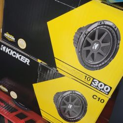 Kicker Comp 2x10 Subwoofer Pair 
