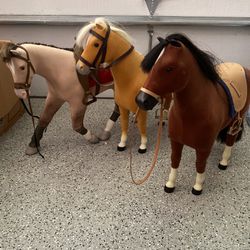 American Girl Doll Horses   $25 Each