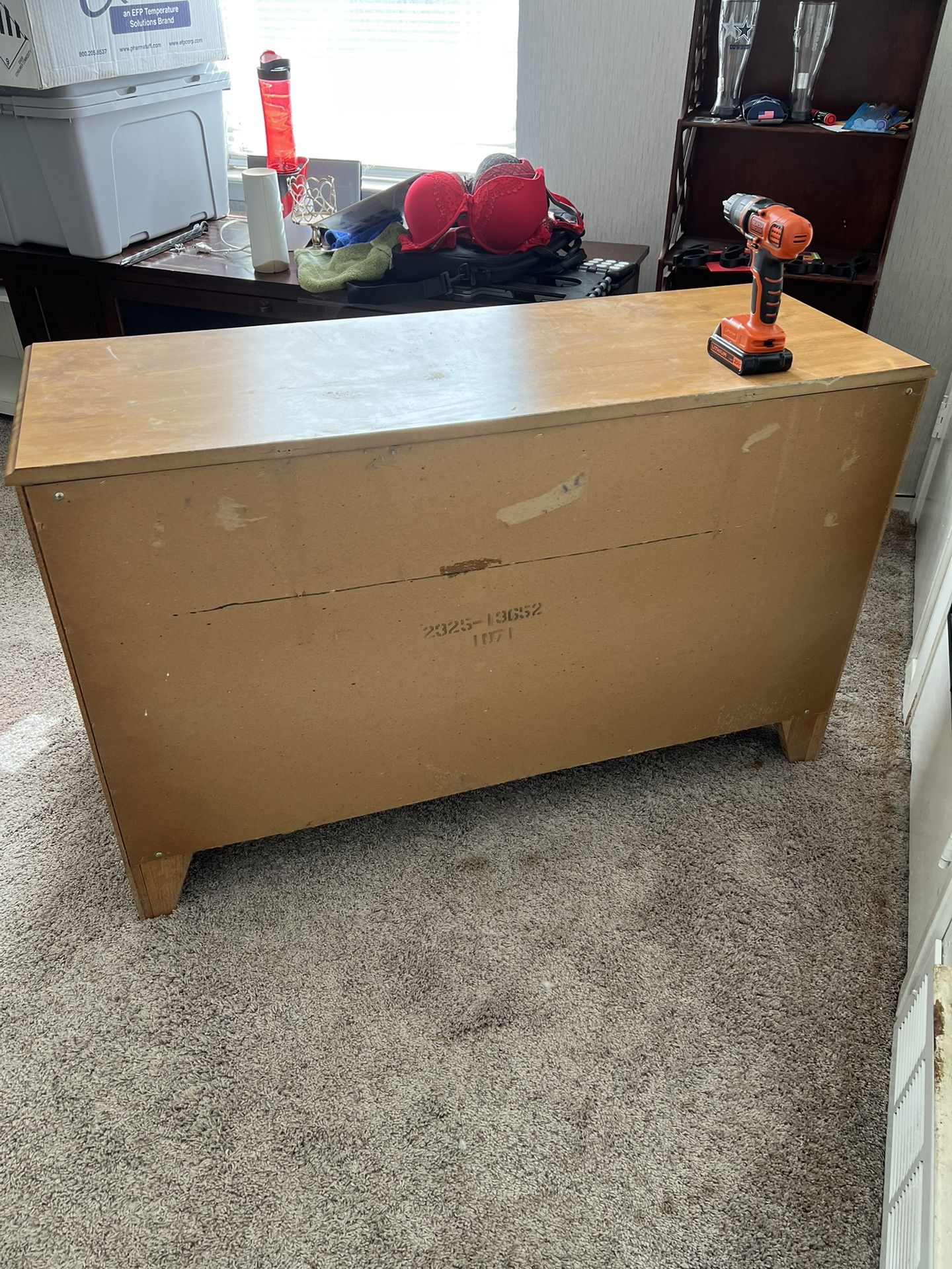 Brown Dresser Drawer