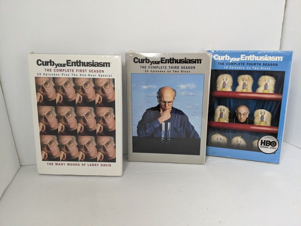 Curb Your Enthusiasm Complete Full Seasons 1, 3, &4 DVDs NEW Sealed 