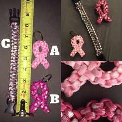 Paracord bracelet and keychain