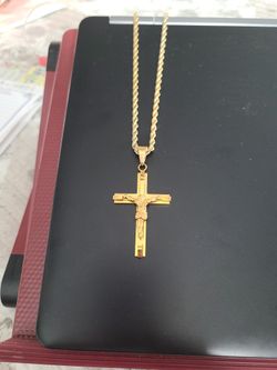 10 K Gold Filled Chain and Crucifix