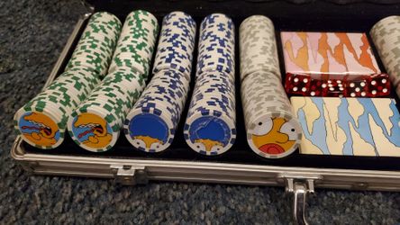 The Simpsons season 17 2005 - 2006 poker set cast and crew only gift