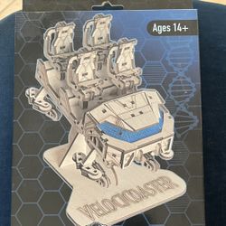 Velocicoaster Snap Together Wooden Model- New Unopened 