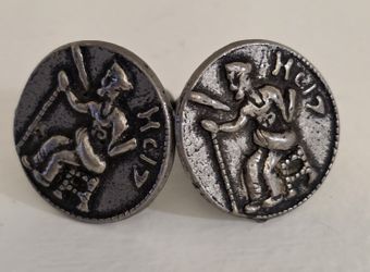 Antique Alexander the Great Coin Cufflinks