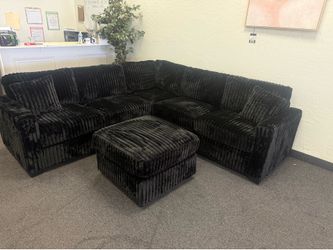 Sectional with ottoman