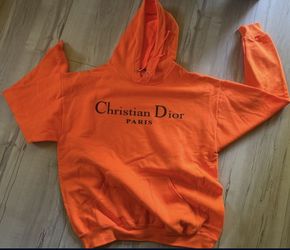 Orange Hoodie Size Large 