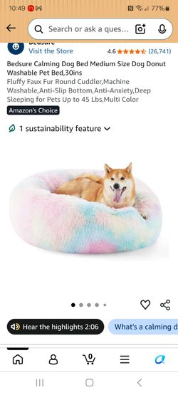 Bedsure dog bed size medium new in box pick up in pomona $35