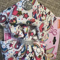 NEW Jojo Siwa Large Signature Unicorn Hair Bows
