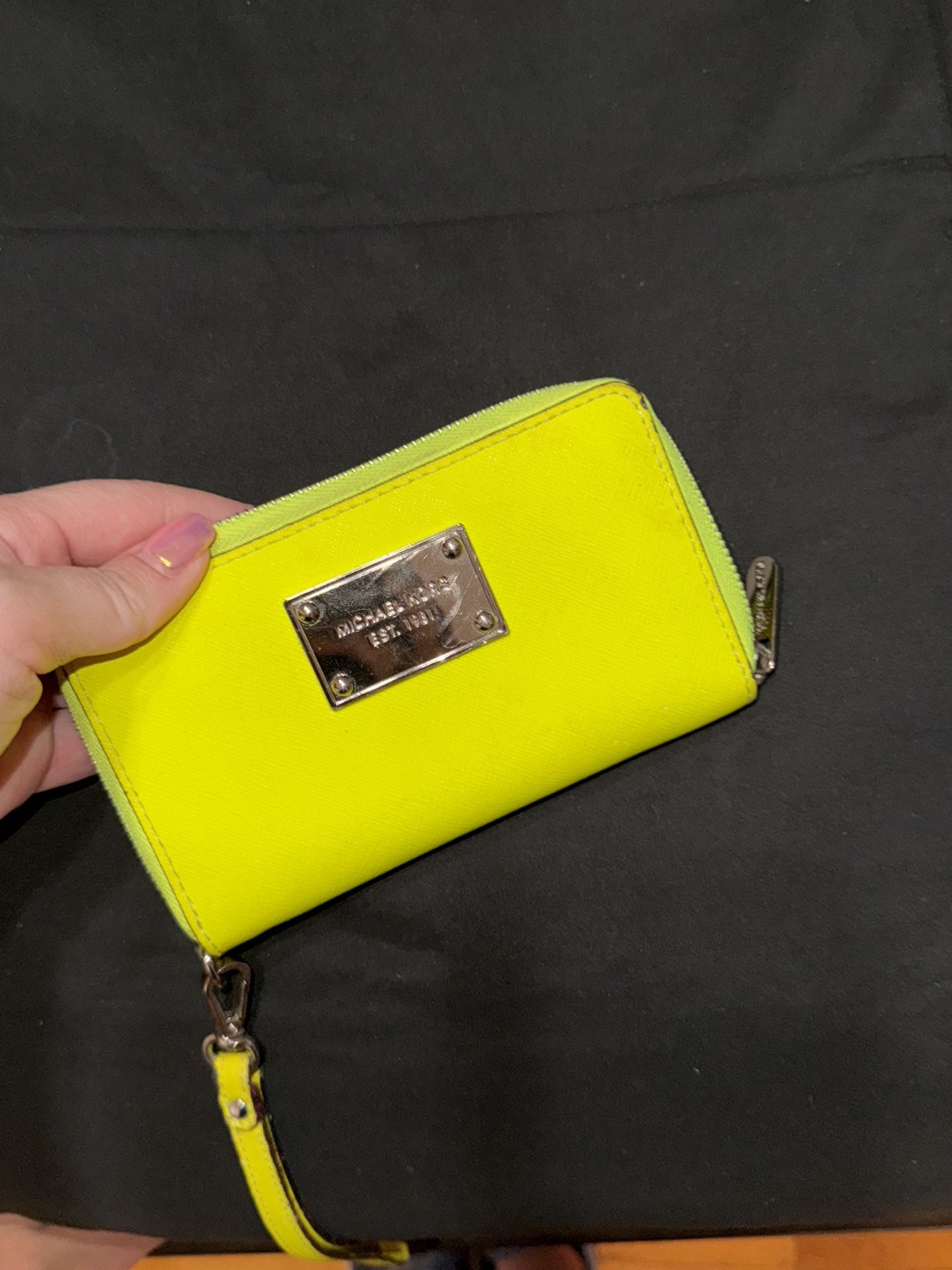 Neon Yellow Michael Kors Wallet