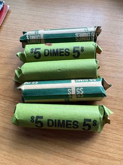 silver dime 5 rolls