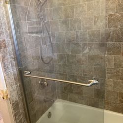 Bathroom Shower Glass Sliding Doors