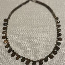 ✨Sale✨ Rare Color Tourmaline Teardrop Bead Necklace with 18kt. Clasp $3,500.00 Delicate 18-inch necklace strung with multicolored